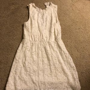 White lace dress